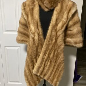 Real Mink fur vintage size large